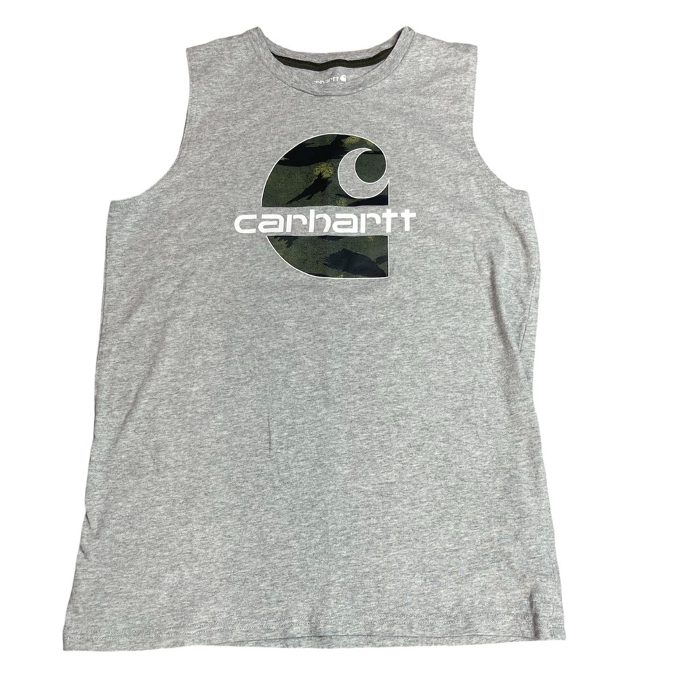 Carhartt Youth Large 14/16 Gray Sleeveless Shirt